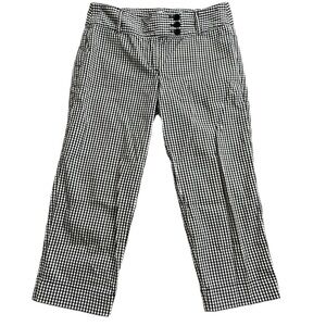 Ann Taylor Loft Gingham Cropped Pants